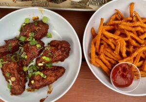 wings and fries