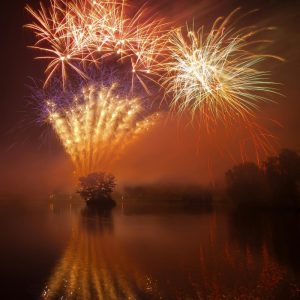 Beautiful Bonfire night firework display in Yorkshire Featured Image