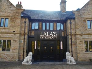 Exterior shot of Lala's Restaurant, Leeds