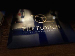 The Plough at Wombleton, placemat